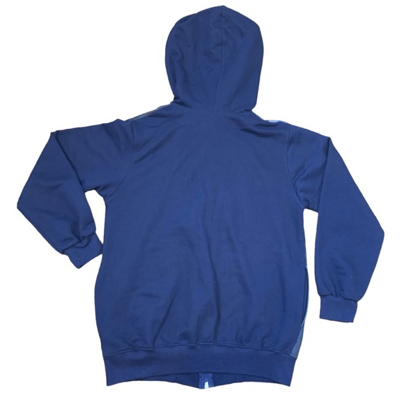 FORTNITE Battle Royale Graphic Print Zip Front Hooded Sweater Navy Blue Boys 12Y - Picture 6 of 8